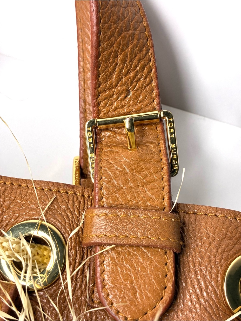 RARE Tory Burch Spring 2012 Runway Fringed Straw Convertible Backpack/Tote - Picture 8 of 10